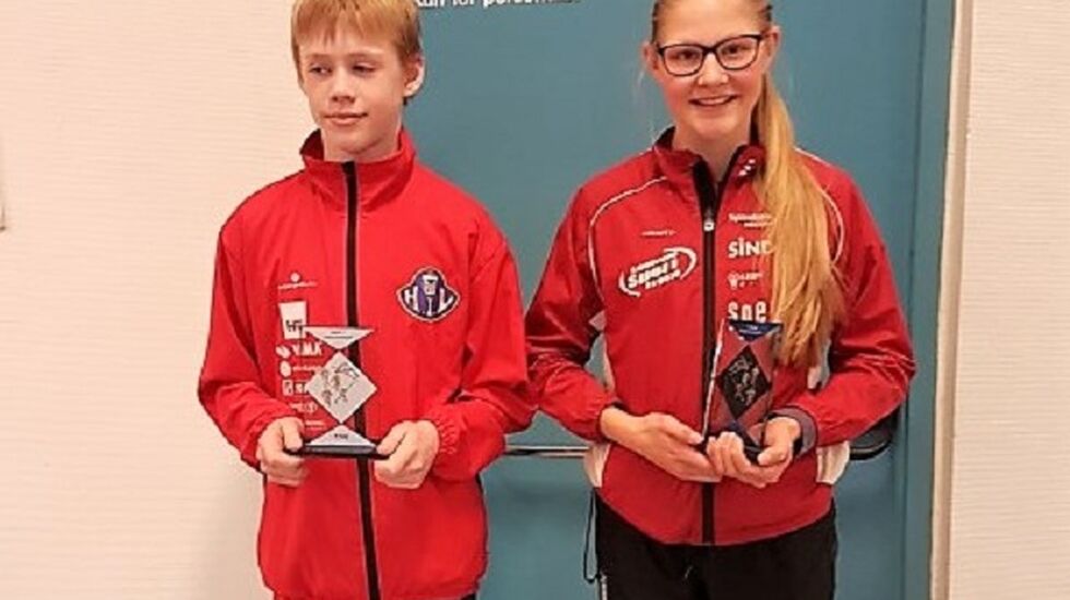 Magnus Nergård Antonsen fra Hamar IL og Hanna Hagevik Bakke fra IL Trysilgutten var årets beste poengplukkere i U-cupen. (Foto: Bård Venholen, HOFIK)