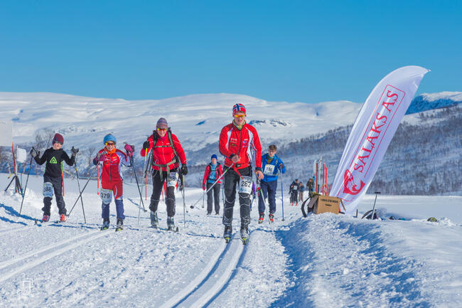 Turskiløpere i skisporet