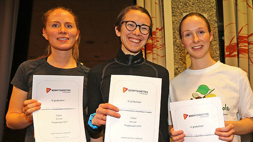 De tre beste kvinner sammenlagt ble Lina Rivedal, Kristin Eidsheim Sønnesyn, Grete Sævdal Vikne.