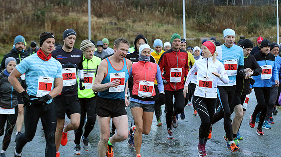 Startskuddet er akkurat gått for maraton