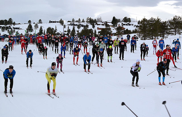 Fra startenområdet 2017. Foto : Fredrik Veikle