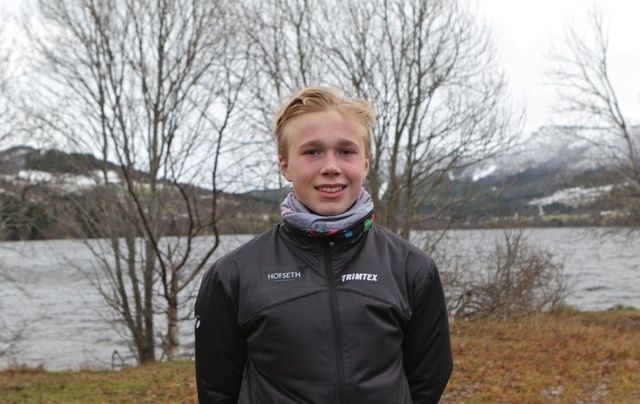 Håkon Stavik, Ålesund Friidrettsklubb vant med rekordtiden 19.30. Foto: Martin Hauge-Nilsen