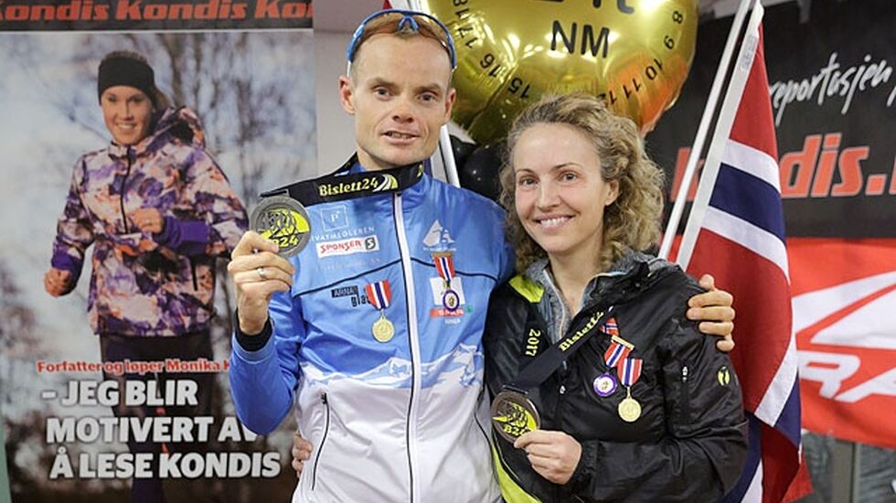 Taranger og Falk vant NM 24-timers. (Foto: Per Inge Østmoen)