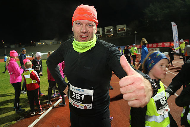 Bjarte Nybøe var denne gangen en av dem som var meget fornøyd med sitt eget løp i Vinterkarusellen.