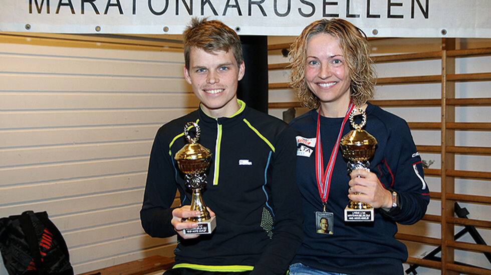 Erlend Nymark Jensen og Therese Falk tok seieren i Hans Jakobs minneløp
