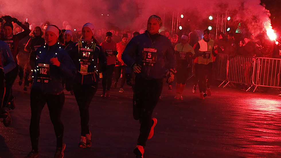 Stor stemning rundt Winterrun. Foto: Arrangøren