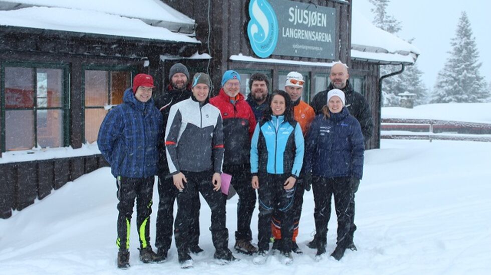 ​Rennkomiteen for Romjulsrennet 2017 (fra v.): Jon Anders Stalsberg, Cato Larsen, Syver Berg-Domås, Bjørn Rusten, Lars Freng, Dorte Finstad,Jørn Hemma,  Åsne Strand Ødegård og  Karl Bjarne Solberg.