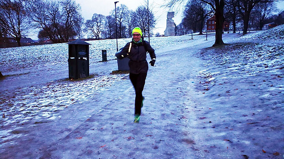 Jon-André starter i Tøyen Parkrun som ble avlyst 30.desember 2017
