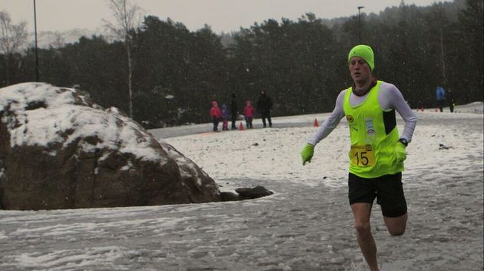 Torstein Tengsareid inn til suveren seier under tunge løpsforhold.    Foto: Merete Horpestad.