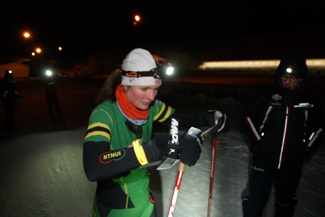 Vinner Anna Ulvensøen, NTNUI på start. (Foto: Stein Arne Negård)