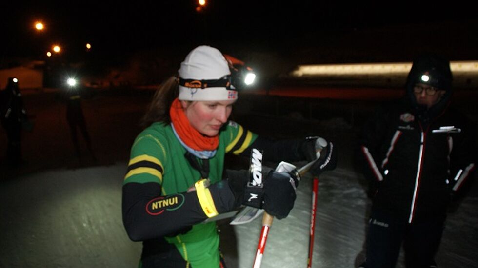 Vinner Anna Ulvensøen, NTNUI på start. (Foto: Stein Arne Negård)