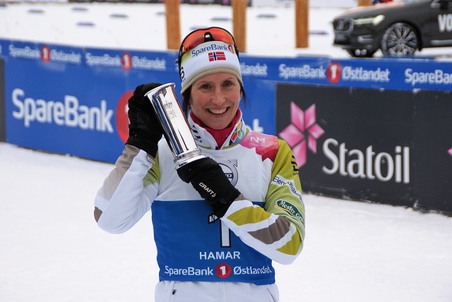 Marit Bjørgen og alle de andre påmeldte i Skarverennet må innse at det ikke blir noe renn i år. (Foto: Stein Arne Negård)