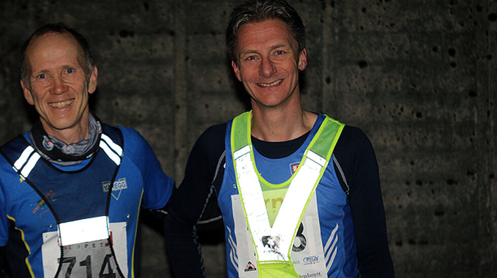 Bjørn Harald Bongom og Erik Iden smiler selv om resultatene deres ikke er kommet på listen enda