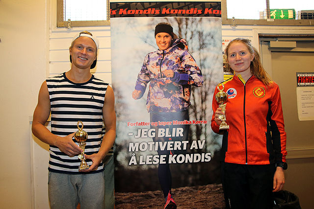 Sondre Øvre-Helland og Lina Rivedal dagens halvmaraton-vinnere