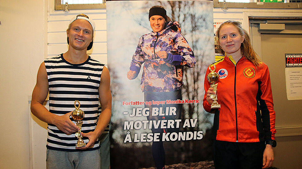 Sondre Øvre-Helland og Lina Rivedal dagens halvmaraton-vinnere