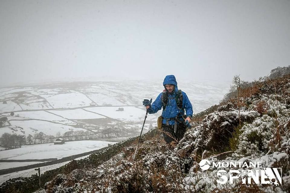 Thomas Øderud på  en brutal tur i britiske fjell. (Arrangørfoto)