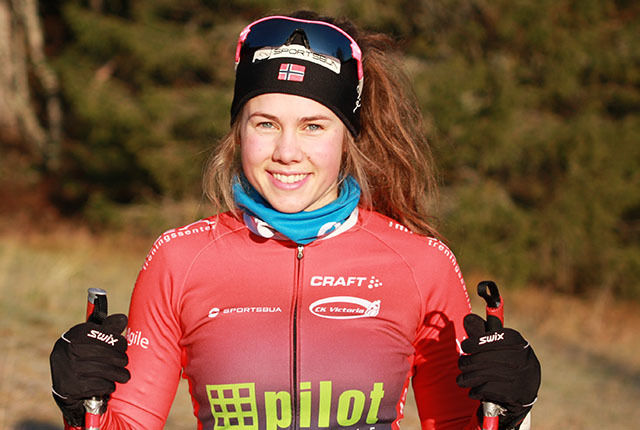 Berit Gjelten, Vestbyen IL vant den 33. utgaven av Nordmarka Rundt i Klæbu. (Arkivfoto: Ingrid Lorvik)