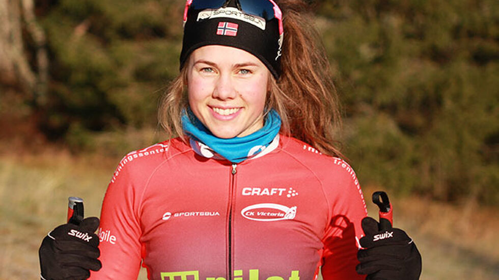 Berit Gjelten, Vestbyen IL vant den 33. utgaven av Nordmarka Rundt i Klæbu. (Arkivfoto: Ingrid Lorvik)