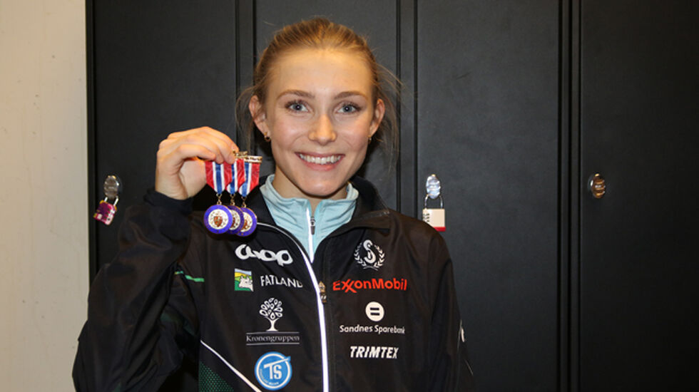 Camilla Ziesler ble trippel vinner under inne-NM