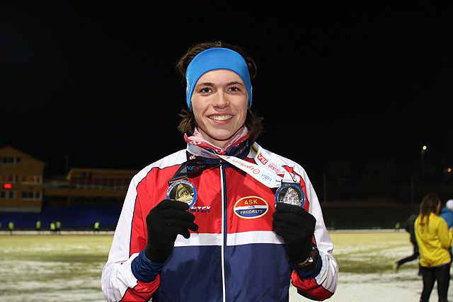 Marius Sørli har plukket mange gullmedaljer for sine seire i karusellen, etter det 6. løpet fikk han også deltagermedaljen i sølv