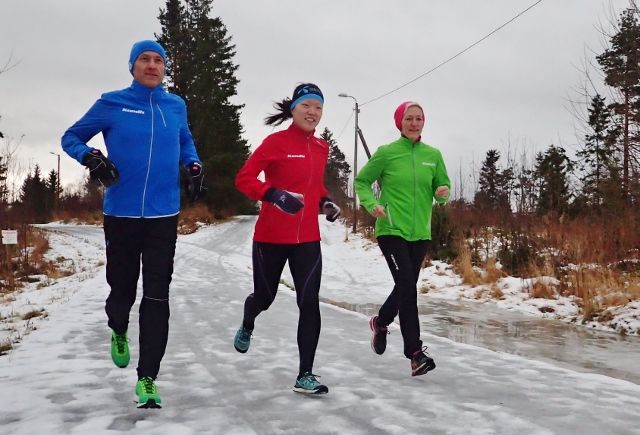 Arild, Solfrid (Sol) og Bodil trener til Trondheim maraton, og treningsoppleggene kan du følge i Kondis papirutgave. (Foto: Marianne Røhme)