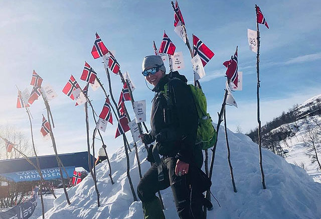 Bjørg-Marit Valland var raskeste kvinne i årets Expedition Amundsen.  Foto: Arrangøren
