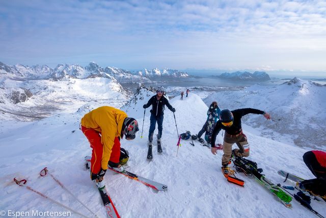 På toppen. (Foto: Espen Mortensen)