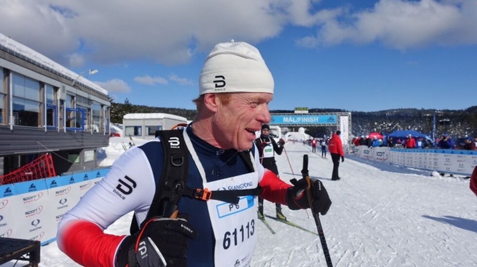 Skikongen kan fortsatt gå fort på ski. (Foto: Finn Olsen)