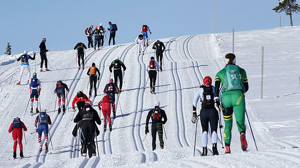 En fantastisk dag i gode skispor i årets Birkebeinerrenn. Foto Geir Olsen/Birken
