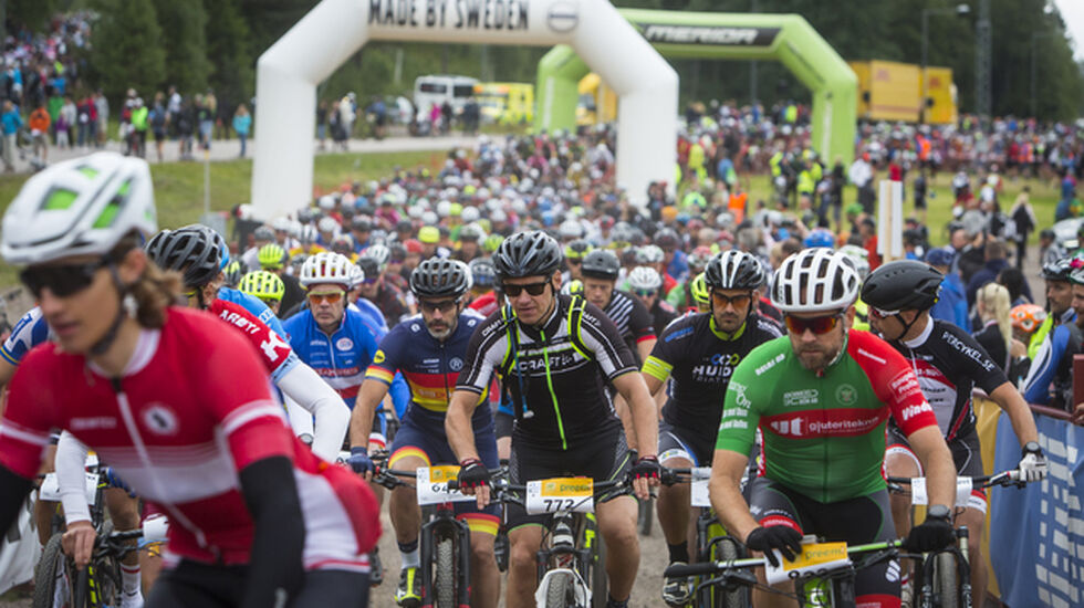Fra starten på Vasaloppet 2017. 	Foto: Vasaloppet/Henrik Hansson
