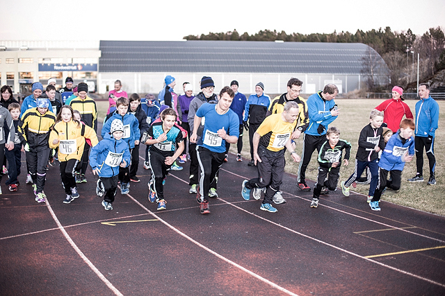 Arkivbilde fra starten av Gledesrunden på Atlanten stadion. (Foto: Henry Opland)