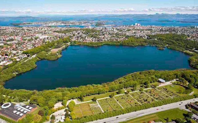 Mosvatnet  som Stavanger Parkrun vil gå rundt.
