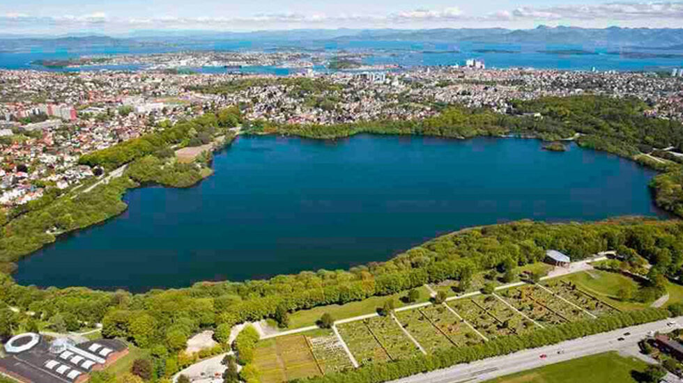 Mosvatnet  som Stavanger Parkrun vil gå rundt.
