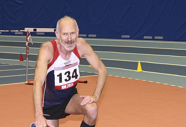 60 år gamle Øyvind Bernes løp inn til sølv på 800 meteren i veteran-EM innendørs. (Arkivfoto: Tom Roger Johansen)