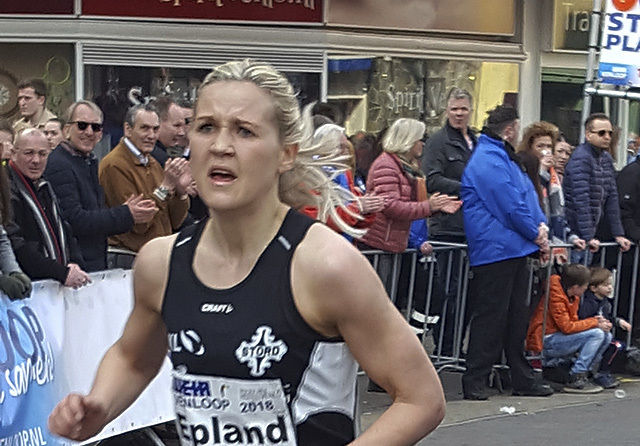Pernilla Epland kom som eit friskt pust inn i norsk langdistansespringing i fjor, og i år ser ho ut til å bli enda betre. (Foto: Nils Hetleflåt) 