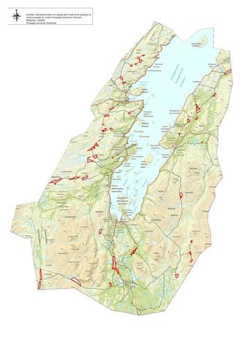 Kart - rasting på islagte vann