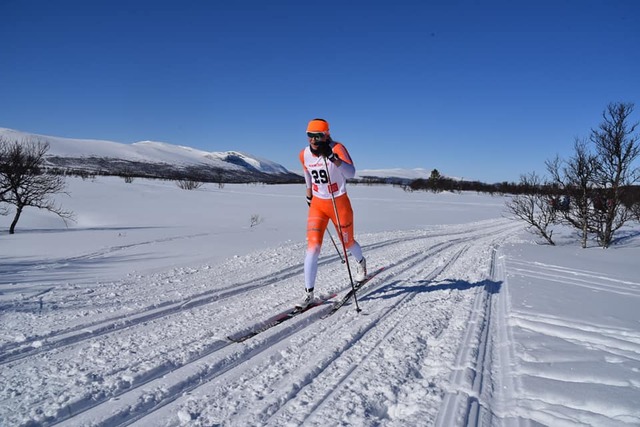 Hanne Skulbru på veg til nok en seier i Narkuten. (Foto: Pål Ove Lilleberg)