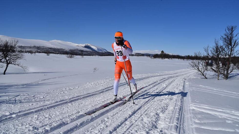 Hanne Skulbru på veg til nok en seier i Narkuten. (Foto: Pål Ove Lilleberg)