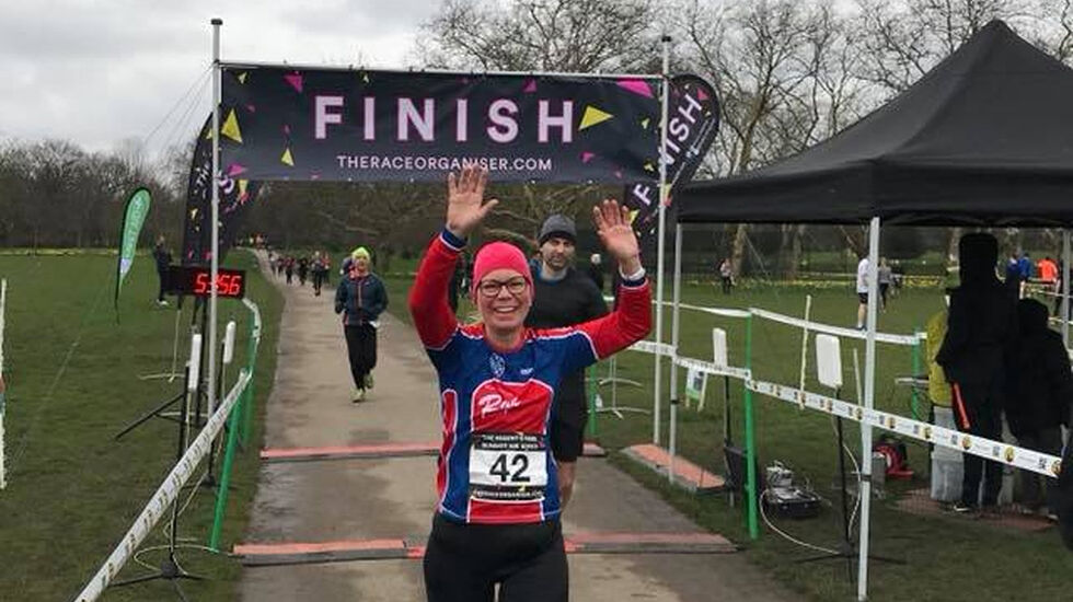 Torunn Brandt løp inn til en fin andreplass i veteranklasse 50-59 år. (Foto: Svein-Erik Bakke) 