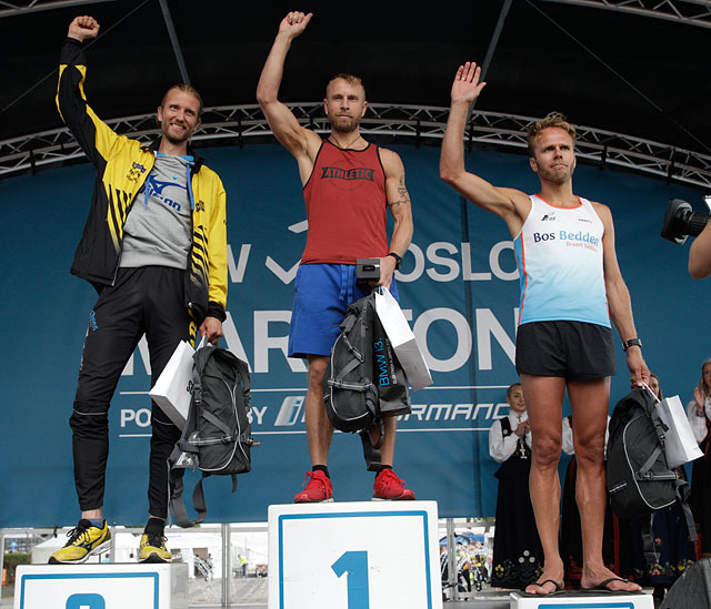 Topp 3 i trippelen i 2017. Foto : Per Inge Oestmoen