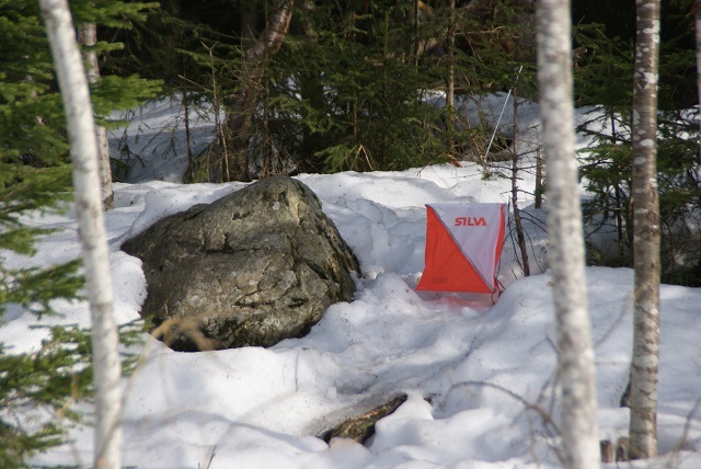 En av postene i Ankerskogen tirsdag. (Foto: Stein Arne Negård)