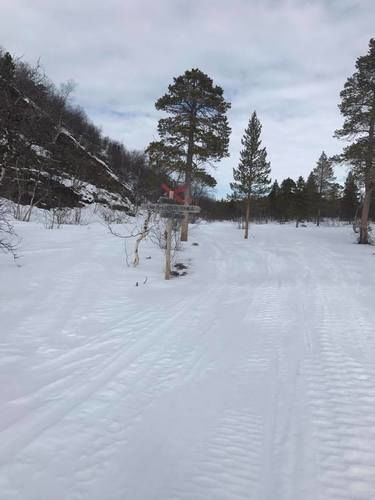 Snøscooterløype kryss