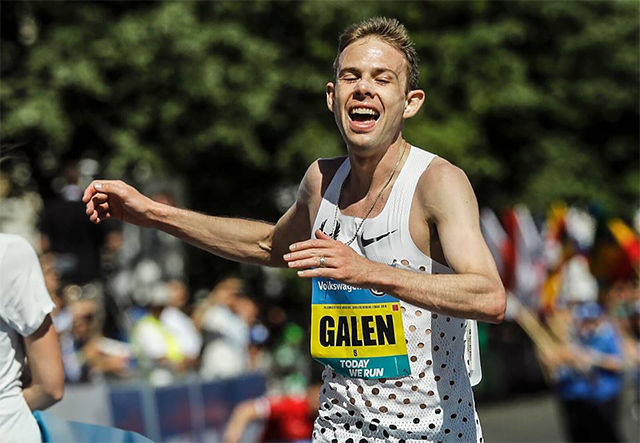 Galen Rupp satte pers med over 3 minutter og vant Praha Marathon på 2.06.07. (Foto: RunCzech)