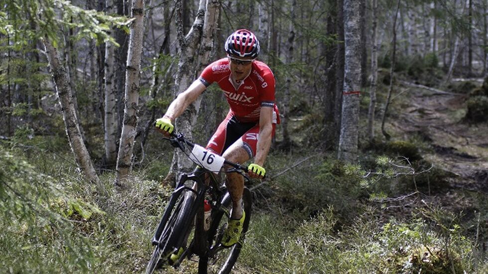Fredrik Stephansen med full kontroll på konkurrentene og det tekniske terrenget på Terningmoen torsdag. 