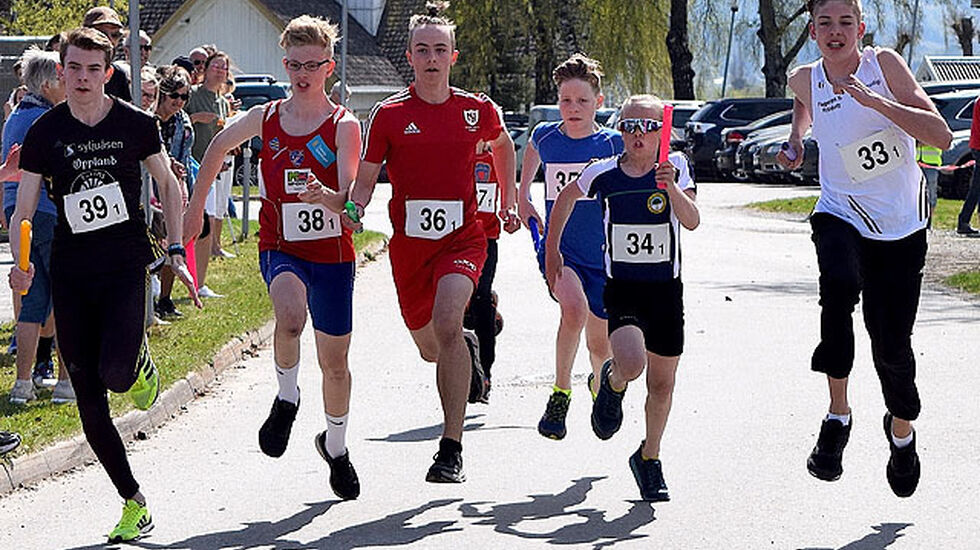 1 etappen med Nordre Land IL med nr.36 på brystet Foto: Sæmund Moshagen