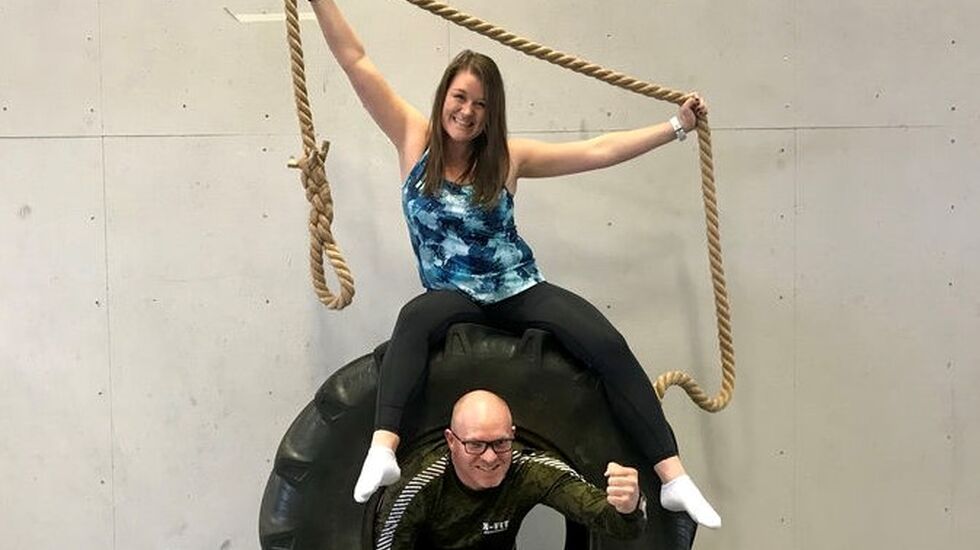Prosjektleder Monica Rylander i Ringsaker kommune og Anders Bjerke i X-FIT Innlandet var initiativtakere til FunRun i Moelv. (Foto: Ringsaker kommune)
