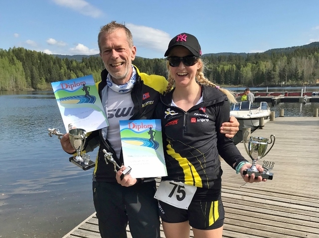 Knut Ivar Paalsrud og Rakel Erla Sævarsdottir vant ultraløpet over 50 km. (Foto: Evein-Erik Bakke)