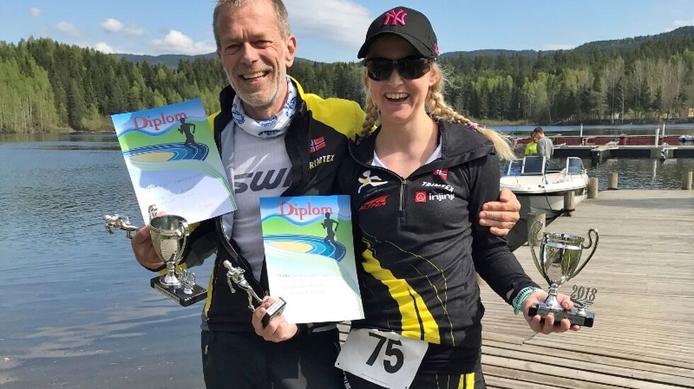 Knut Ivar Paalsrud og Rakel Erla Sævarsdottir vant ultraløpet over 50 km. (Foto: Evein-Erik Bakke)