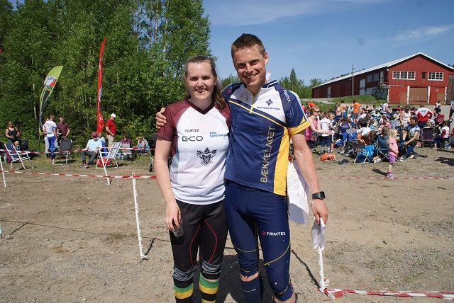 Vinnerne Marianne Dæhli, Nydalens SK og Carl Godager Kaas, Bækkelagets SK. (Foto: Stein Ane Negård)