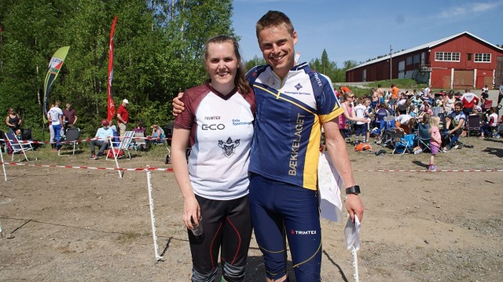 Vinnerne Marianne Dæhli, Nydalens SK og Carl Godager Kaas, Bækkelagets SK. (Foto: Stein Ane Negård)